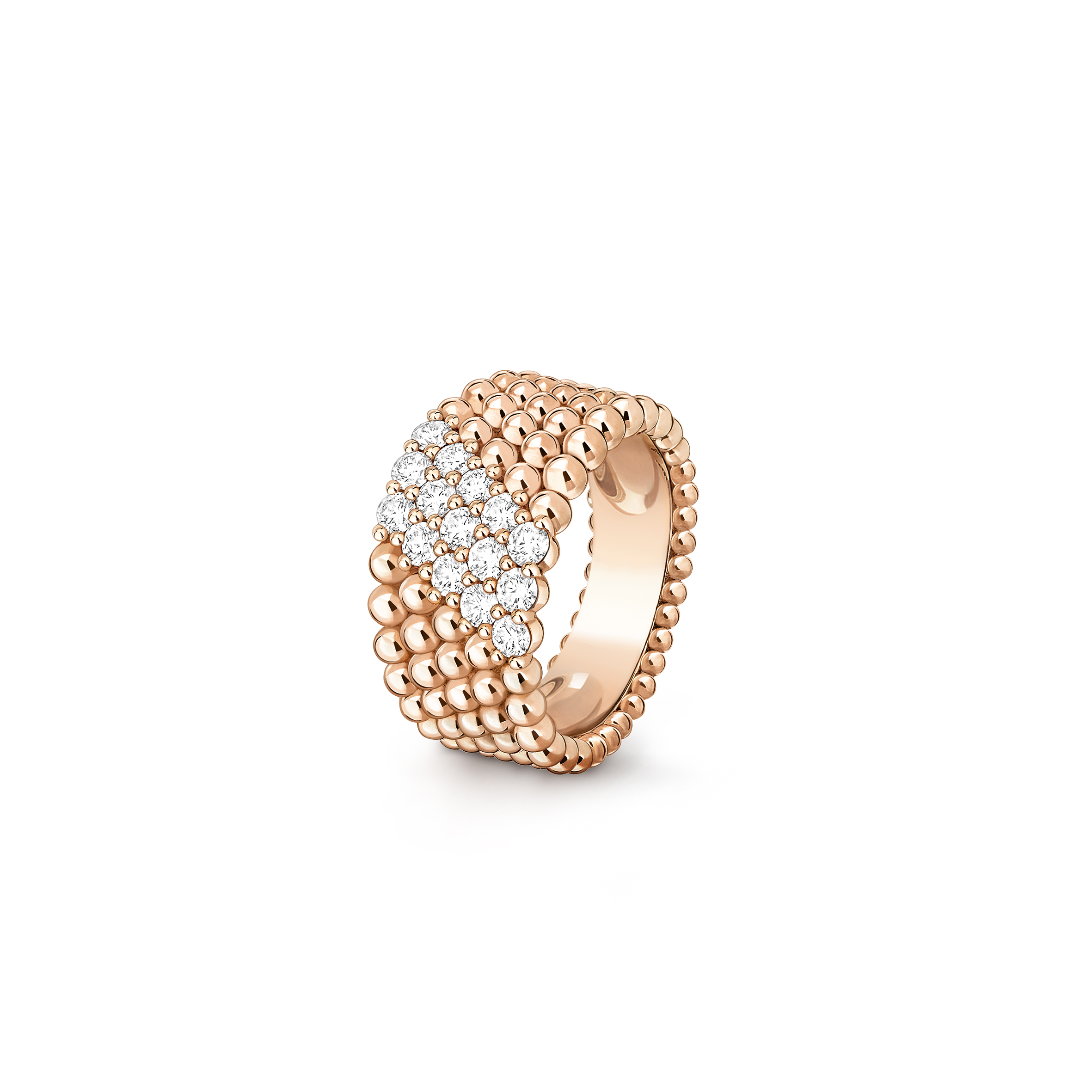 VAN CLEEF ARPELS PERLÉE DIAMONDS RING, 5 ROWS VCARP7UU00